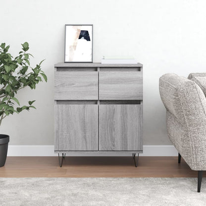 Credenza Grigio Sonoma 60x35x70 cm in Legno Multistrato - homemem39