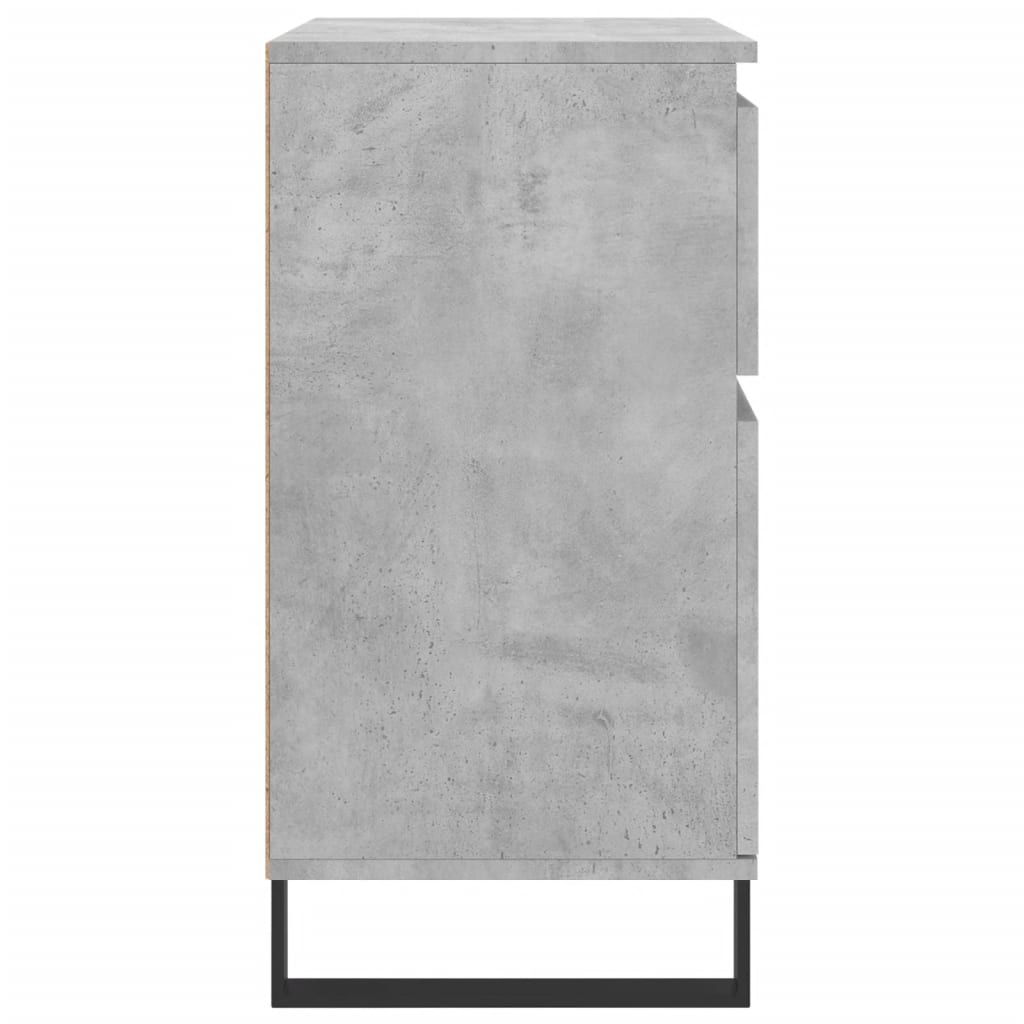Credenza Grigio Cemento 60x35x70 cm in Legno Multistrato