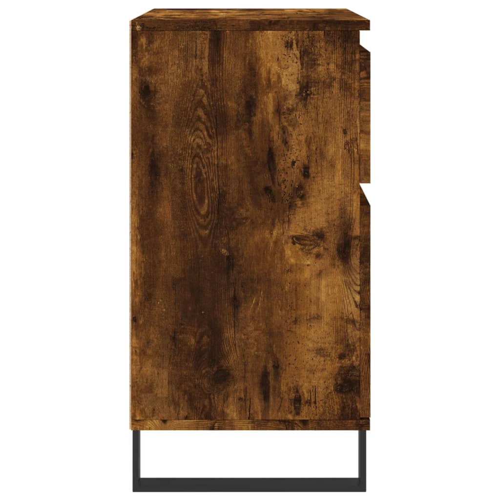 Credenza Rovere Fumo 60x35x70 cm in Legno Multistrato