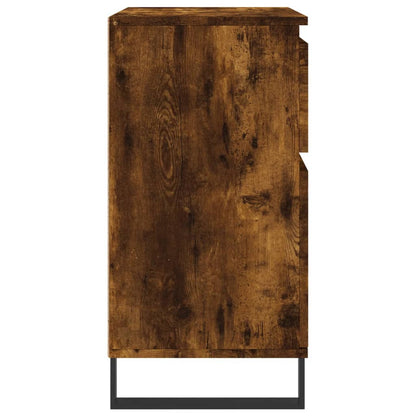 Credenza Rovere Fumo 60x35x70 cm in Legno Multistrato