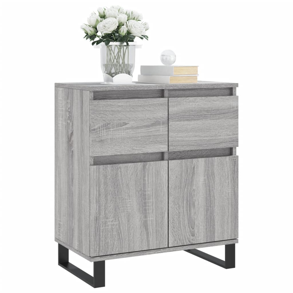 Credenza Grigio Sonoma 60x35x70 cm in Legno Multistrato - homemem39