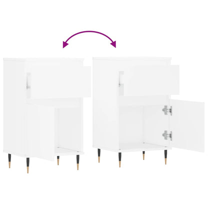 Credenze 2 pz Bianche 40x35x70 cm in Legno Multistrato - homemem39