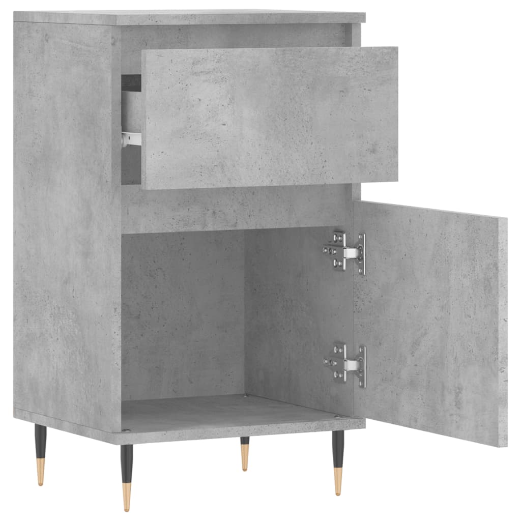 Credenza Grigio Cemento 40x35x70 cm in Legno Multistrato - homemem39
