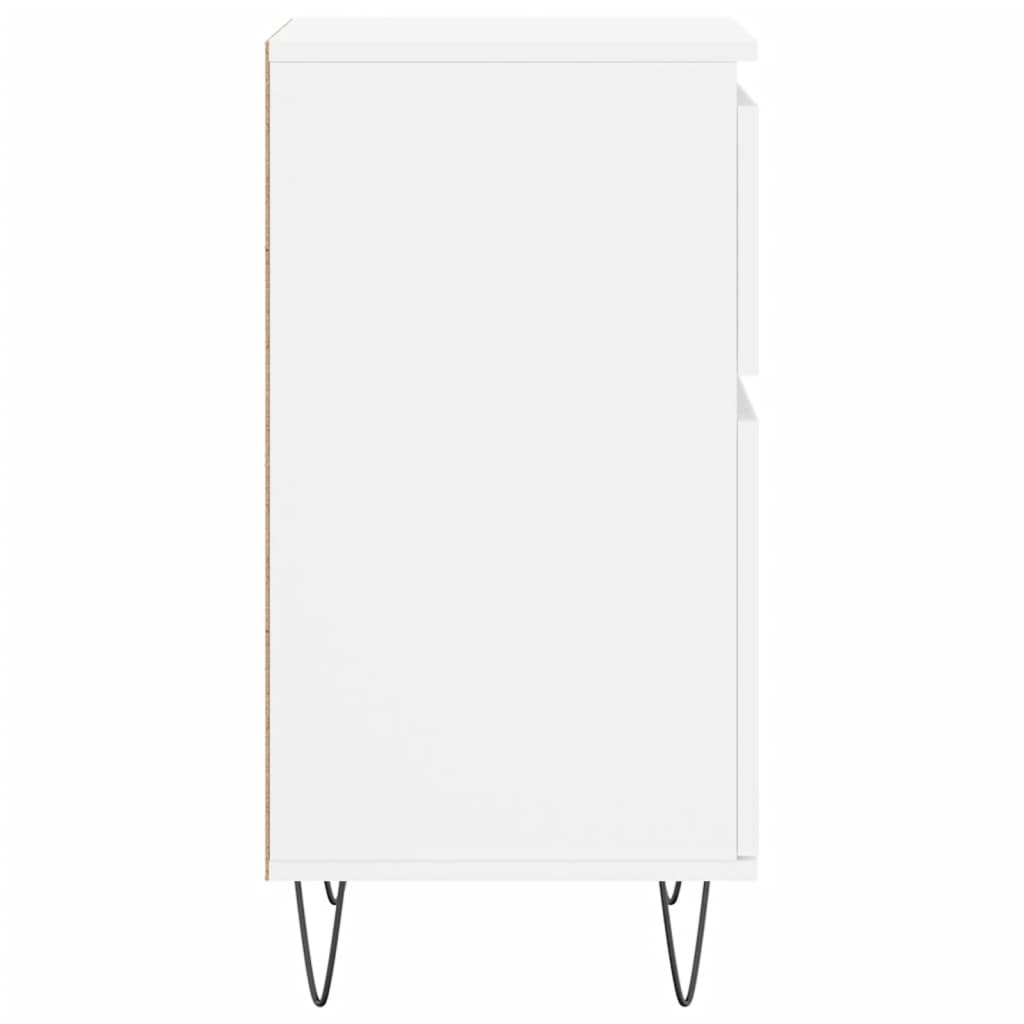 Credenza Bianca 40x35x70 cm in Legno Multistrato - homemem39