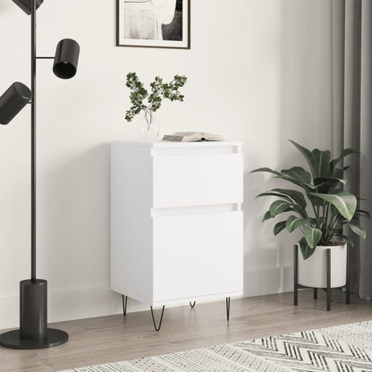 Credenza Bianca 40x35x70 cm in Legno Multistrato - homemem39