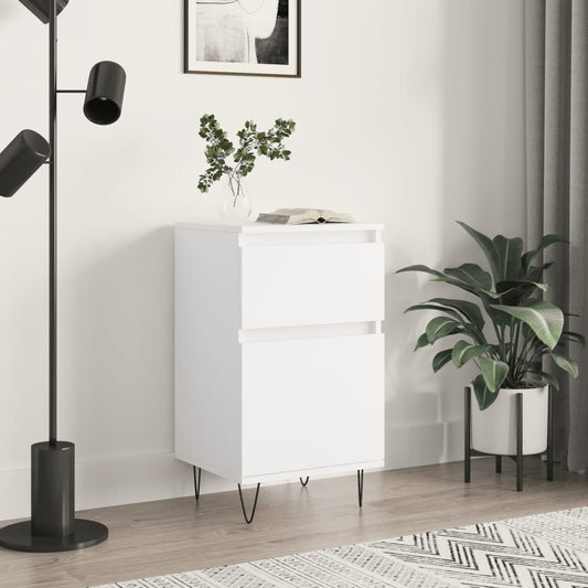 Credenza Bianca 40x35x70 cm in Legno Multistrato - homemem39