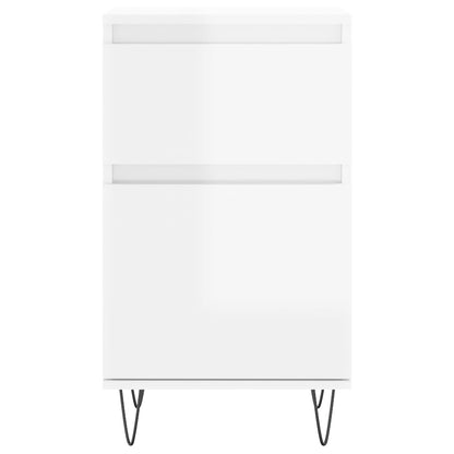 Credenze 2 pz Bianco Lucido 40x35x70 cm in Legno Multistrato - homemem39