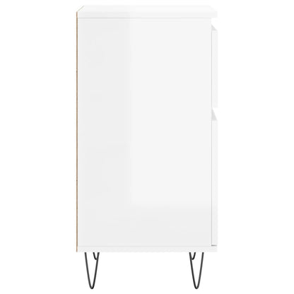 Credenze 2 pz Bianco Lucido 40x35x70 cm in Legno Multistrato - homemem39