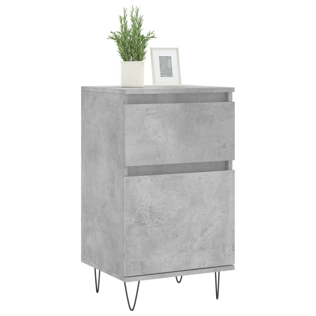 Credenza Grigio Cemento 40x35x70 cm in Legno Multistrato - homemem39