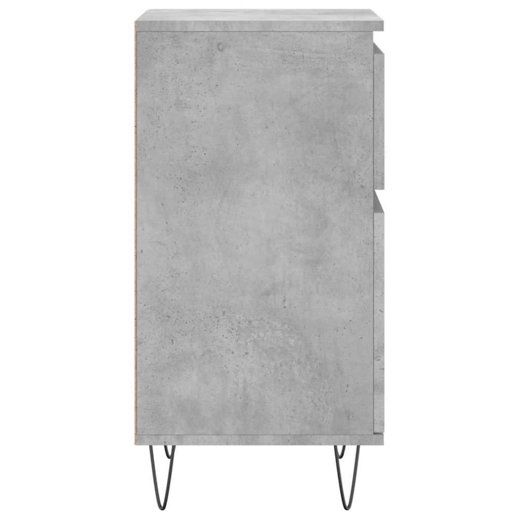 Credenze 2 pz Grigio Cemento 40x35x70 cm in Legno Multistrato - homemem39