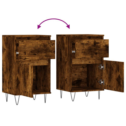 Credenza Rovere Fumo 40x35x70 cm in Legno Multistrato - homemem39