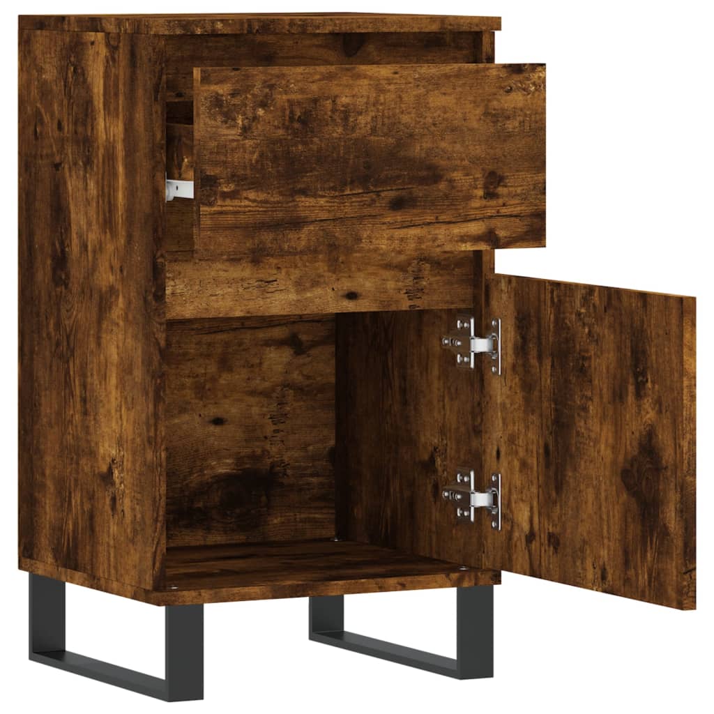 Credenza Rovere Fumo 40x35x70 cm in Legno Multistrato - homemem39