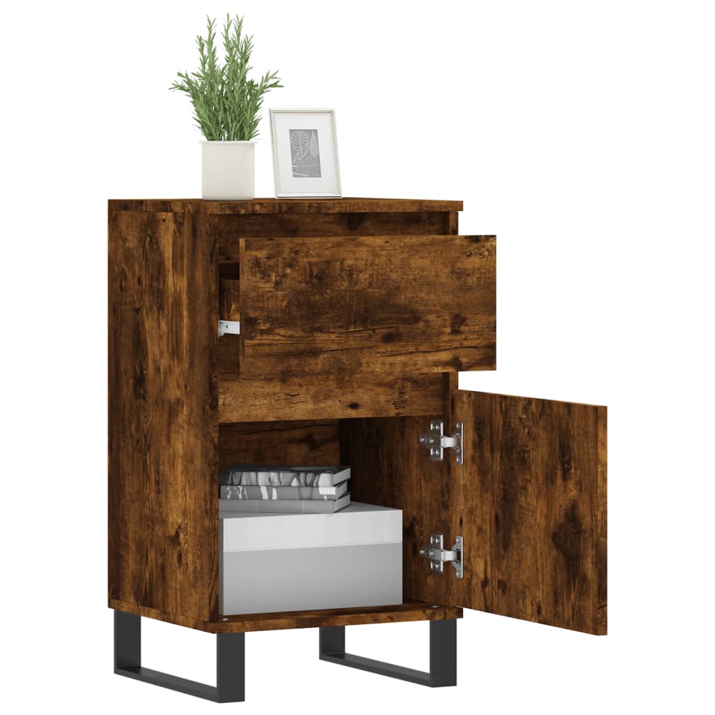 Credenze 2 pz Rovere Fumo 40x35x70 cm in Legno Multistrato | homemem39