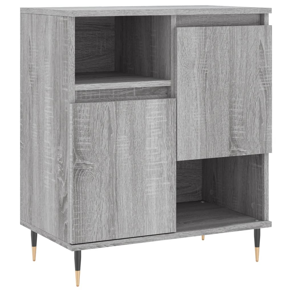 Credenza Grigio Sonoma 60x35x70 cm in Legno Multistrato