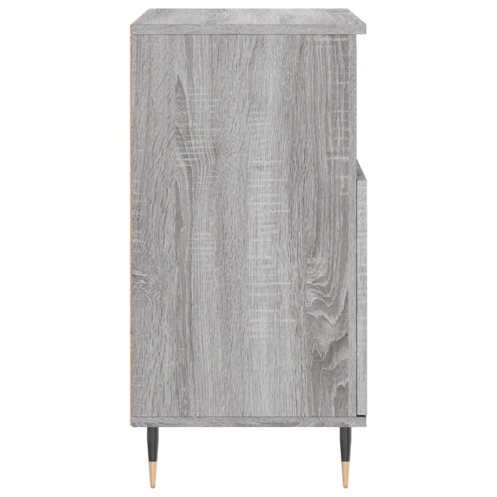 Credenza Grigio Sonoma 60x35x70 cm in Legno Multistrato