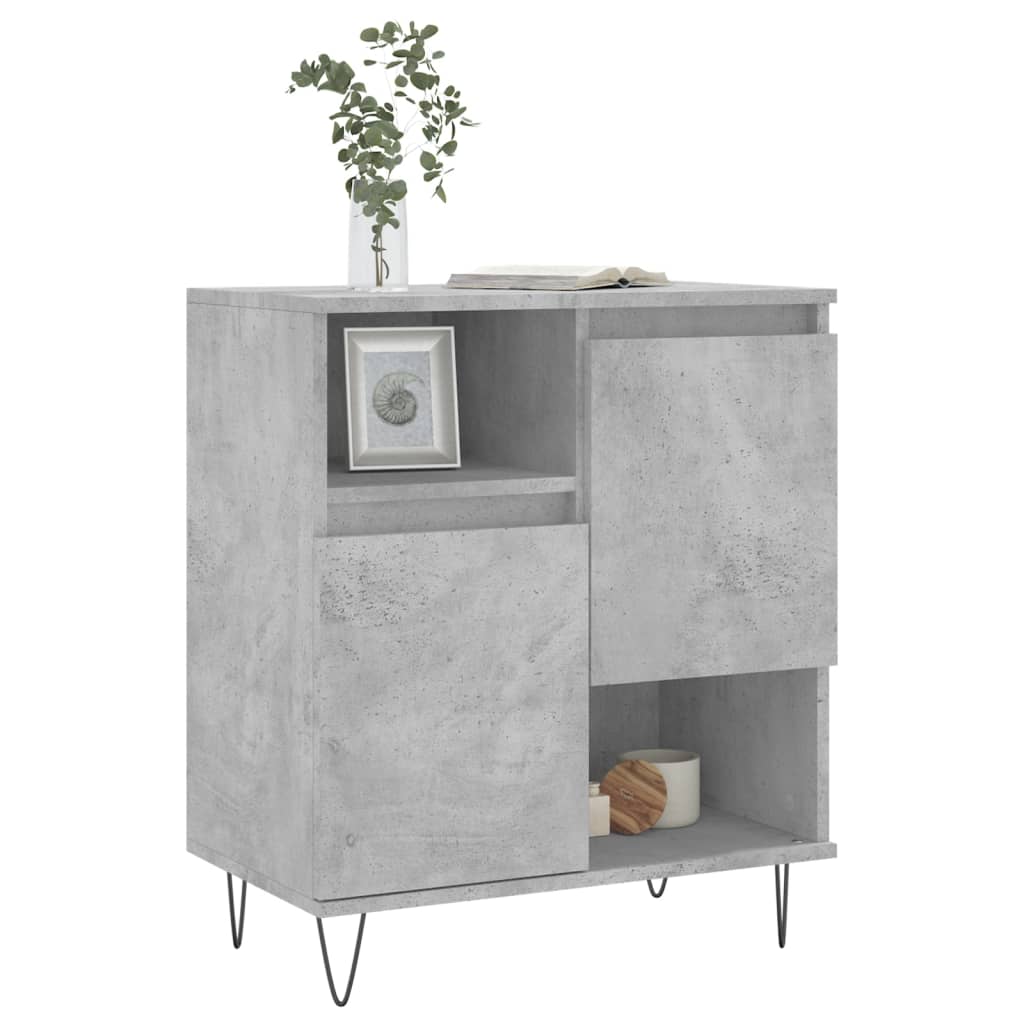 Credenza Grigio Cemento 60x35x70 cm in Legno Multistrato - homemem39