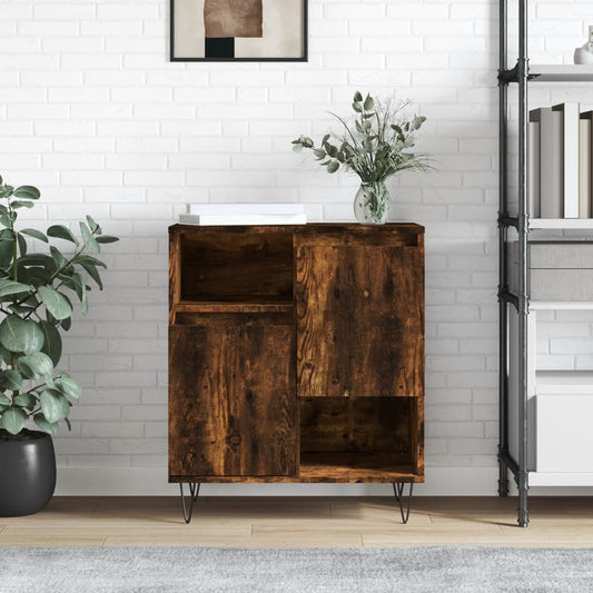 Credenza Rovere Fumo 60x35x70 cm in Legno Multistrato | homemem39