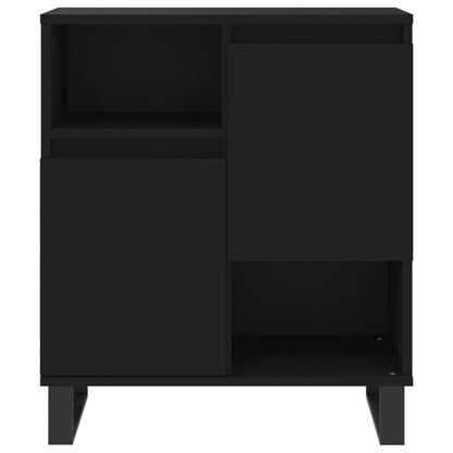 Credenza Nero 60x35x70 cm in Legno Multistrato