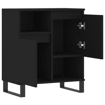 Credenza Nero 60x35x70 cm in Legno Multistrato