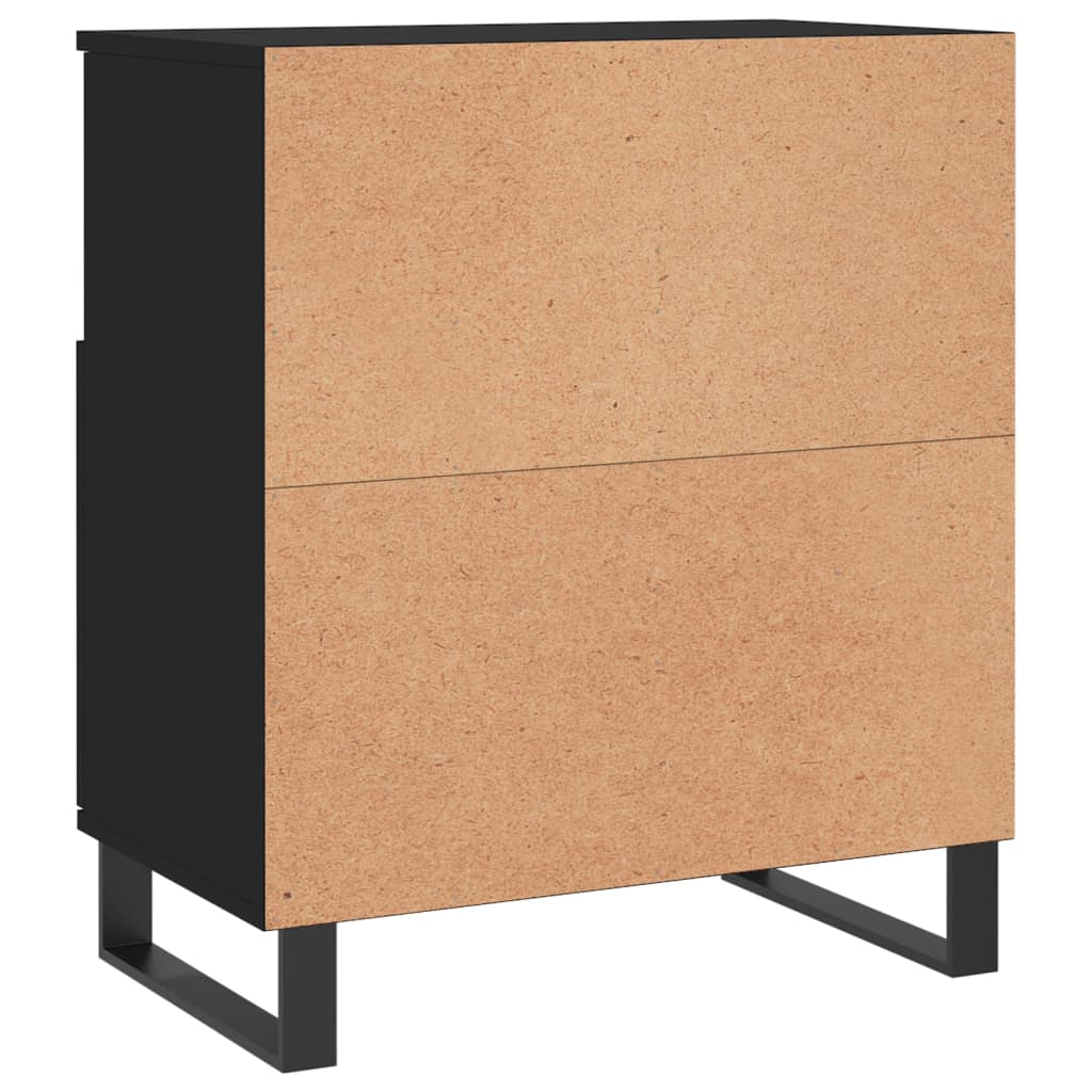 Credenza Nero 60x35x70 cm in Legno Multistrato