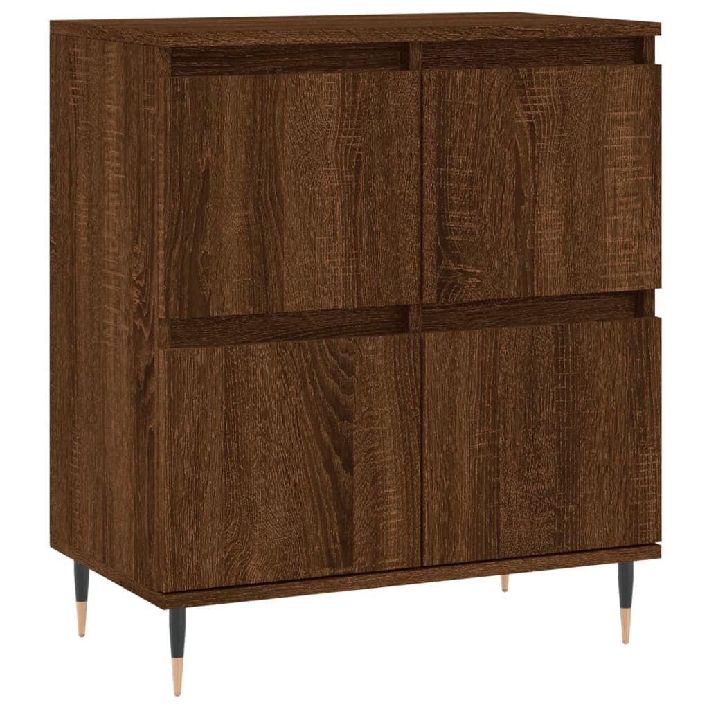 Brown Oak Sideboard 60x35x70 cm in Multilayer Wood