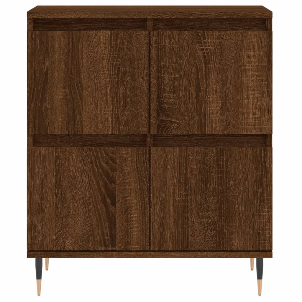 Brown Oak Sideboard 60x35x70 cm in Multilayer Wood