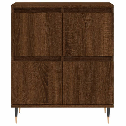 Credenza Rovere Marrone 60x35x70 cm in Legno Multistrato - homemem39