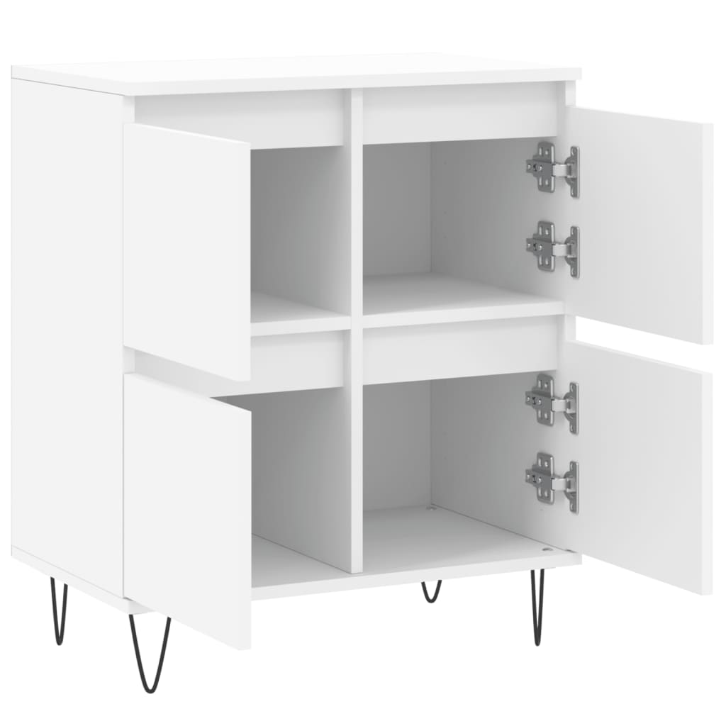 Credenza Bianca 60x35x70 cm in Legno Multistrato | homemem39