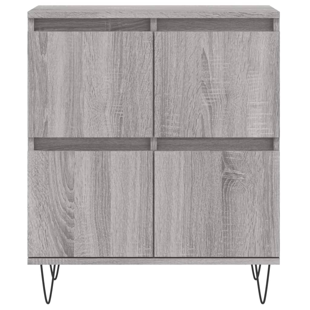 Credenza Grigio Sonoma 60x35x70 cm in Legno Multistrato