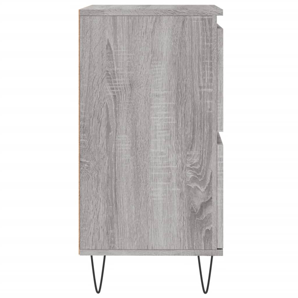 Credenza Grigio Sonoma 60x35x70 cm in Legno Multistrato