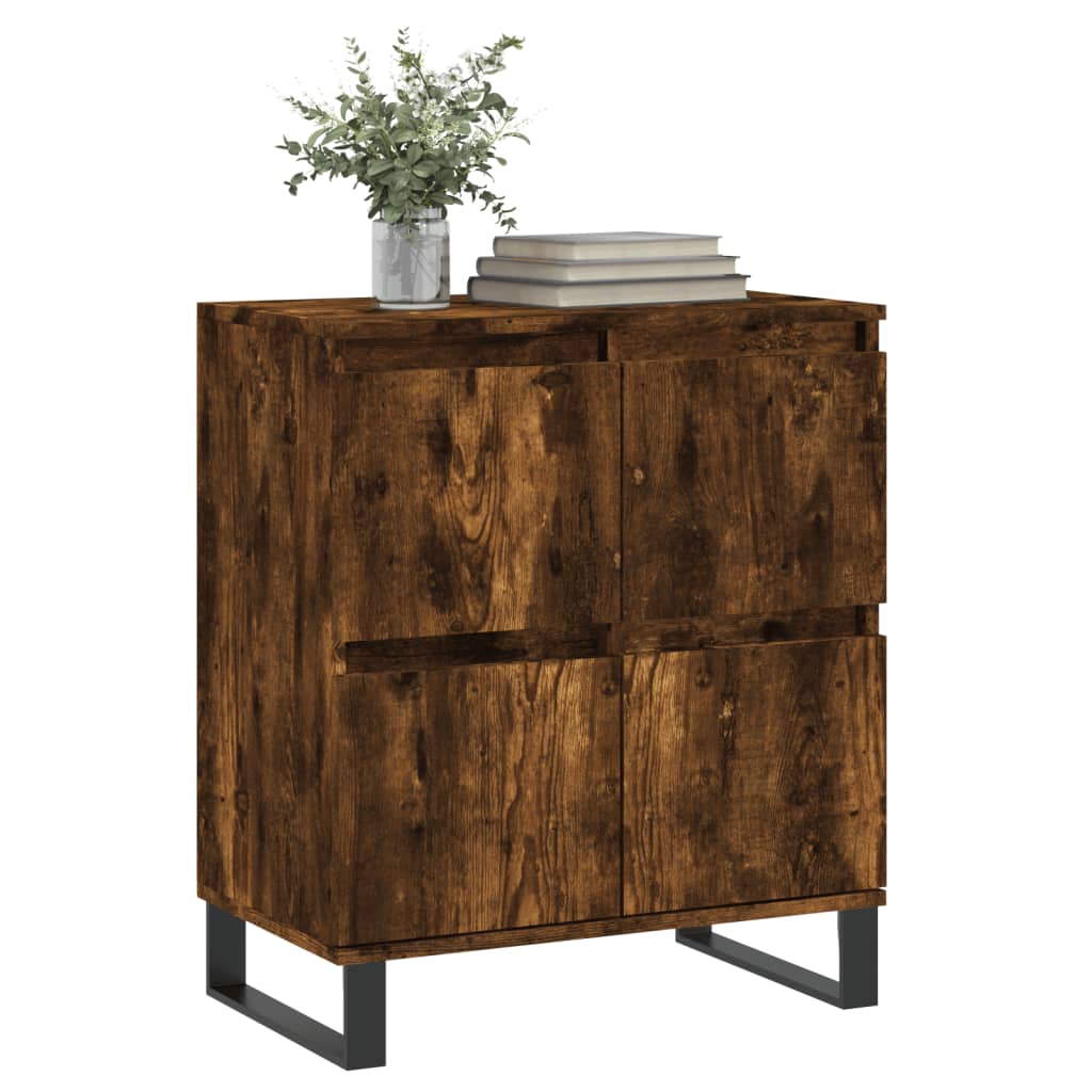 Credenza Rovere Fumo 60x35x70 cm in Legno Multistrato - homemem39