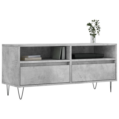 Mobile per TV Grigio Cemento 100x34,5x44,5 cm Legno Multistrato - homemem39