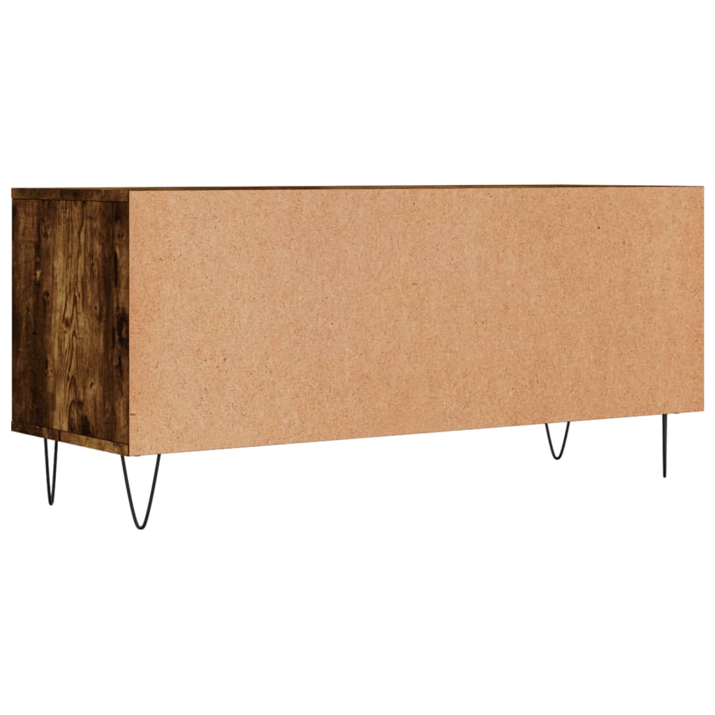 Mobile TV Rovere Fumo 100x34,5x44,5 cm in Legno Multistrato - homemem39