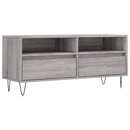 Mobile Porta TV Grigio Sonoma 100x34,5x44,5cm Legno Multistrato - homemem39