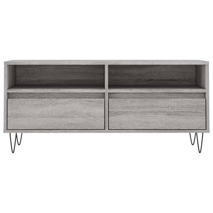 Mobile Porta TV Grigio Sonoma 100x34,5x44,5cm Legno Multistrato - homemem39