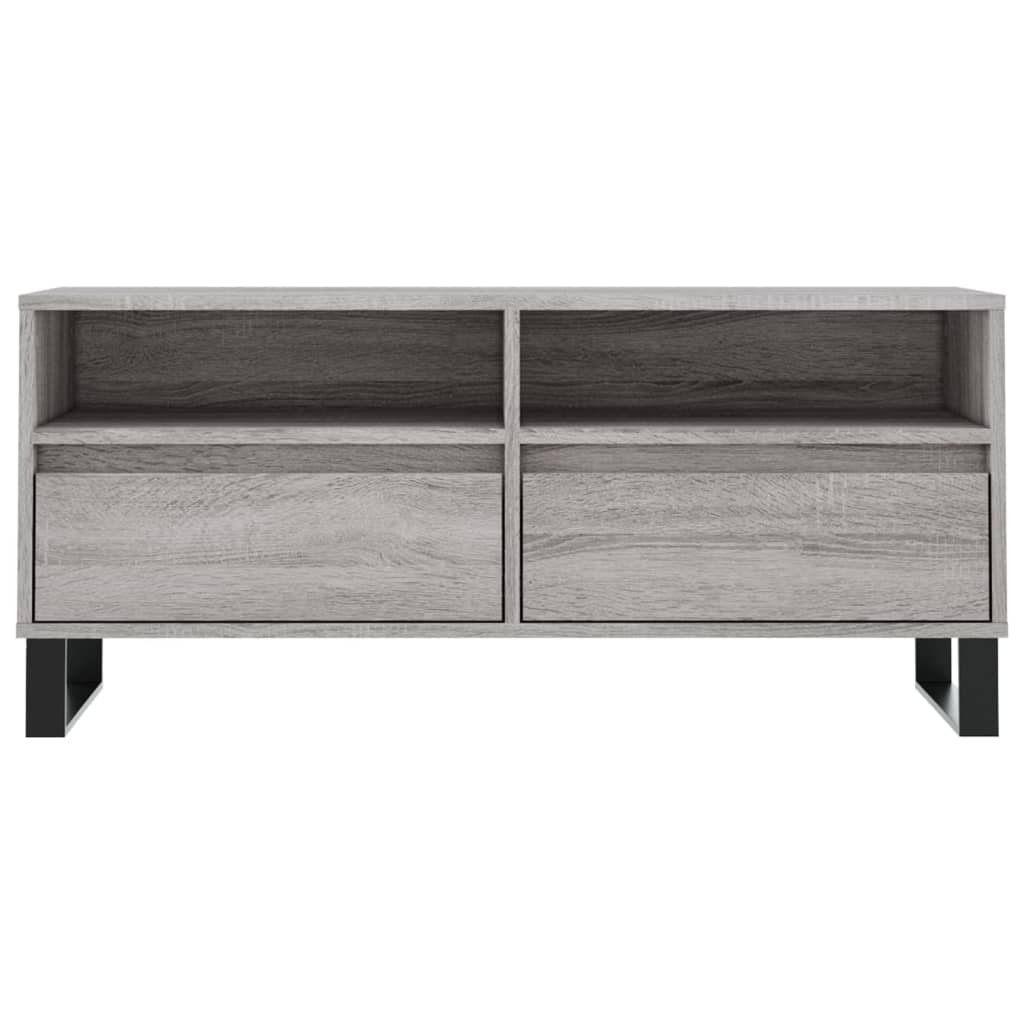 Mobile Porta TV Grigio Sonoma 100x34,5x44,5cm Legno Multistrato