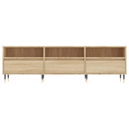 Mobile Porta TV Rovere Sonoma 150x30x44,5 cm Legno Multistrato - homemem39