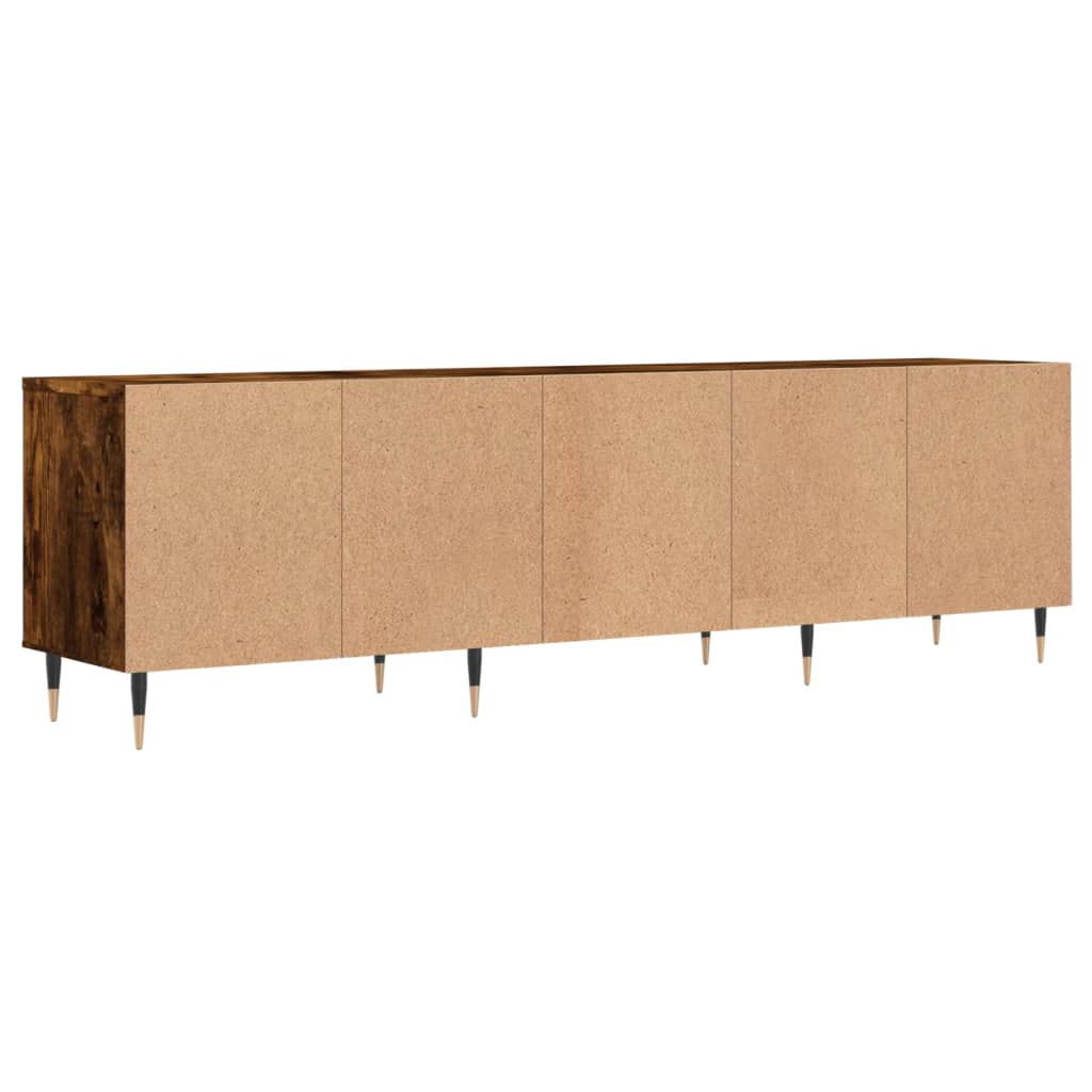 Mobile Porta TV Rovere Fumo 150x30x44,5 cm in Legno Multistrato