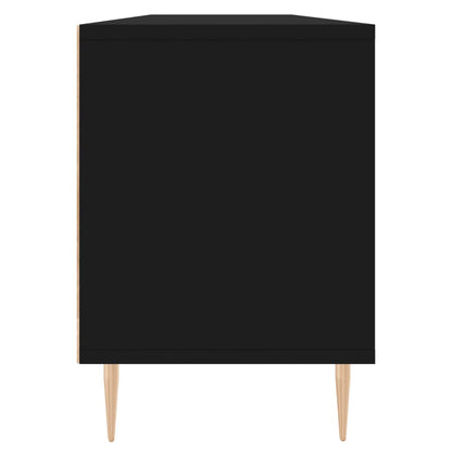 Mobile Porta TV Nero 150x30x44,5 cm in Legno Multistrato
