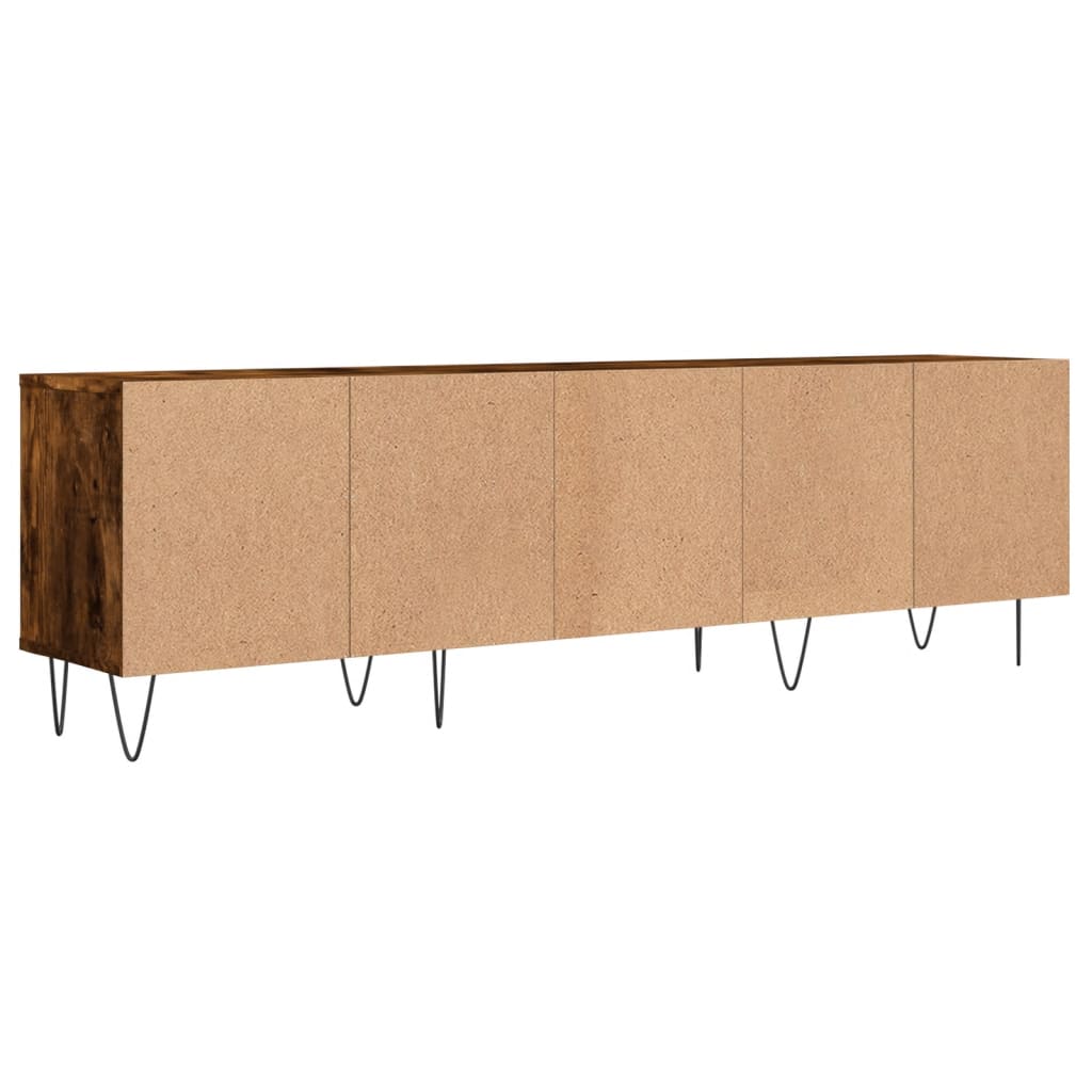 Mobile Porta TV Rovere Fumo 150x30x44,5 cm in Legno Multistrato - homemem39