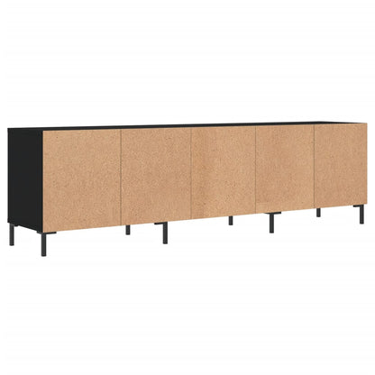 Mobile Porta TV Nero 150x30x44,5 cm in Legno Multistrato