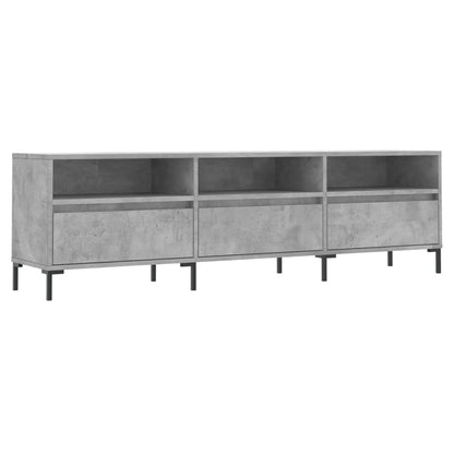 Mobile TV Grigio Cemento 150x30x44,5 cm Legno Multistrato - homemem39