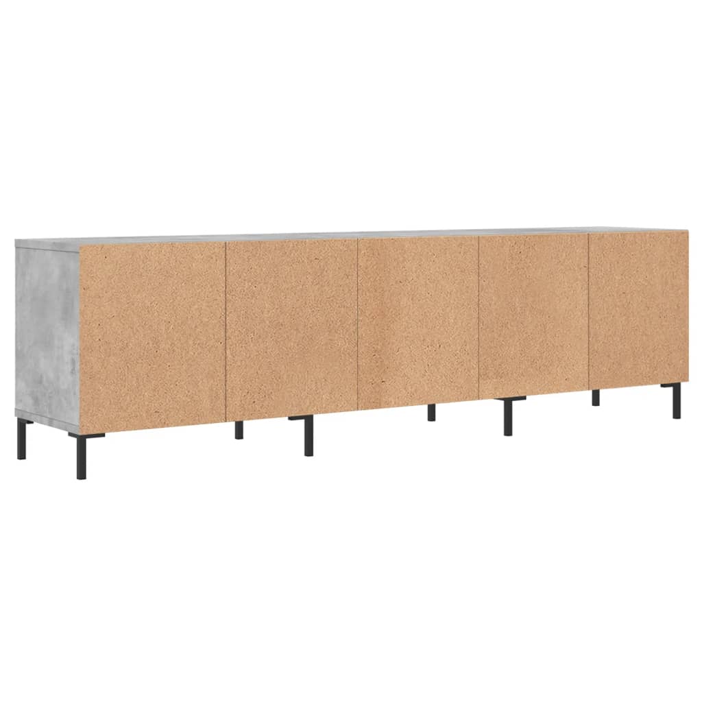 Mobile TV Grigio Cemento 150x30x44,5 cm Legno Multistrato - homemem39
