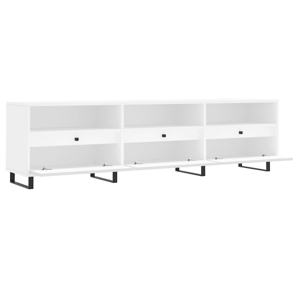 Mobile Porta TV Bianco 150x30x44,5 cm in Legno Multistrato - homemem39