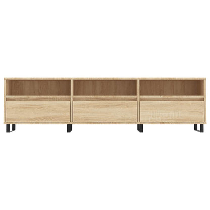 Mobile Porta TV Rovere Sonoma 150x30x44,5 cm Legno Multistrato - homemem39