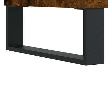 Armadietto Bagno Rovere Fumo 30x30x190 cm in Legno Multistrato