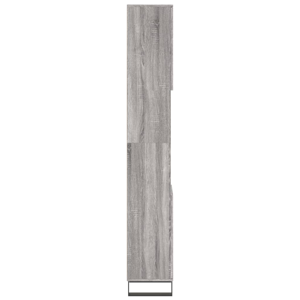 Armadietto Bagno Grigio Sonoma 30x30x190cm in Legno Multistrato | homemem39