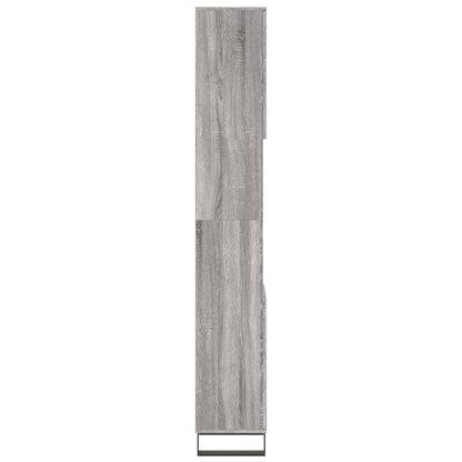 Armadietto Bagno Grigio Sonoma 30x30x190cm in Legno Multistrato | homemem39