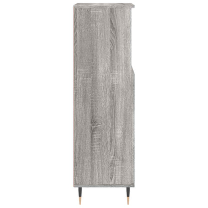 Armadietto Bagno Grigio Sonoma 30x30x100cm in Legno Multistrato | homemem39