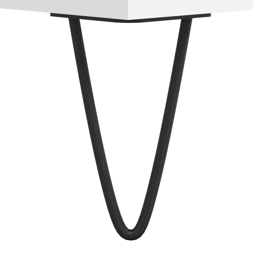 Armadietto da Bagno Bianco 30x30x100 cm in Legno Multistrato | homemem39